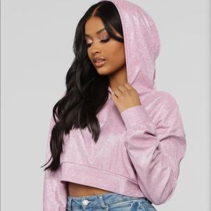 Fashion Nova Cropped Hoodie sz Medium